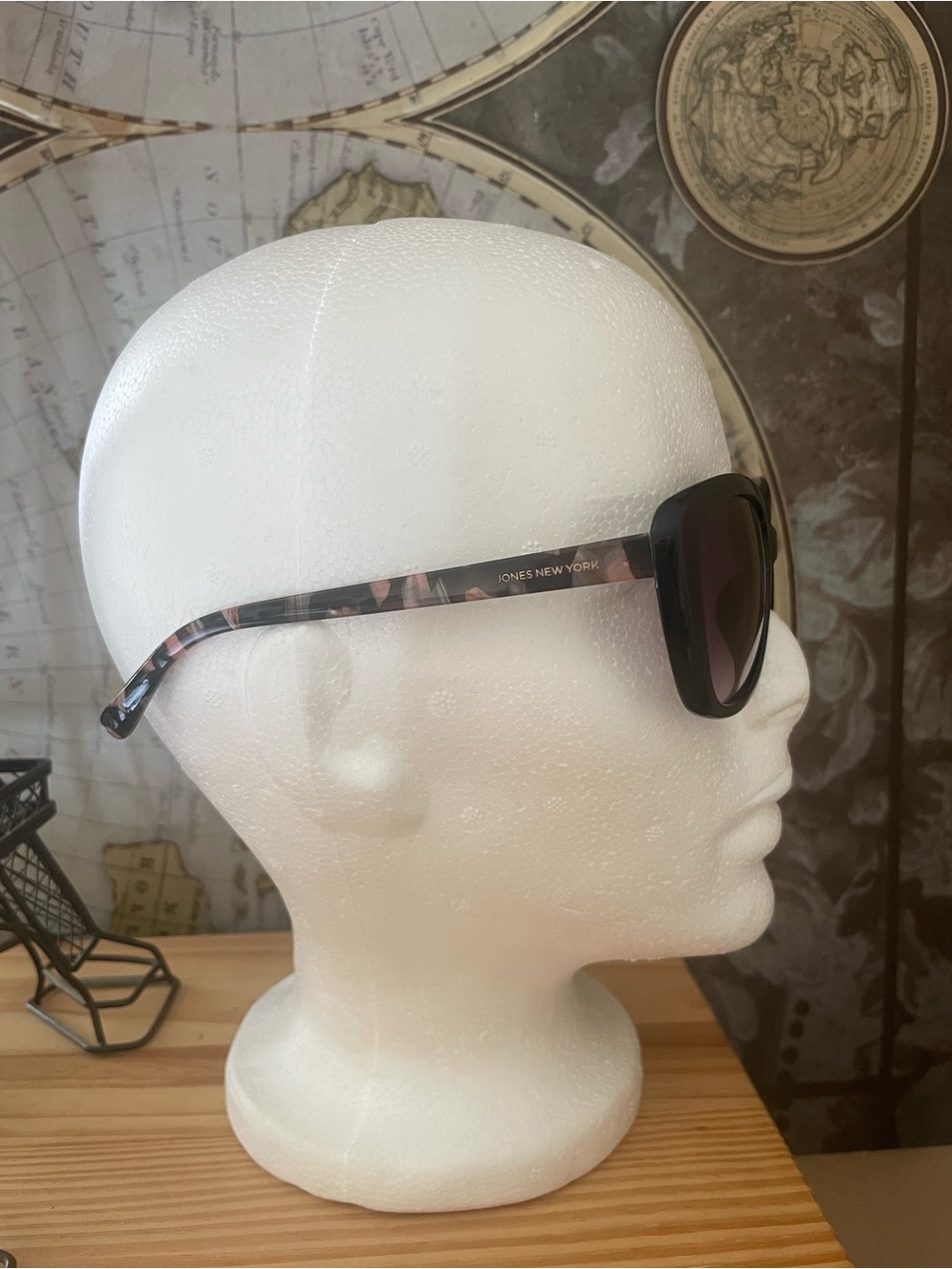 Jones New York Women's Black Frame Sunglasses with Purple Gradient Lenses - Picture 2 of 4